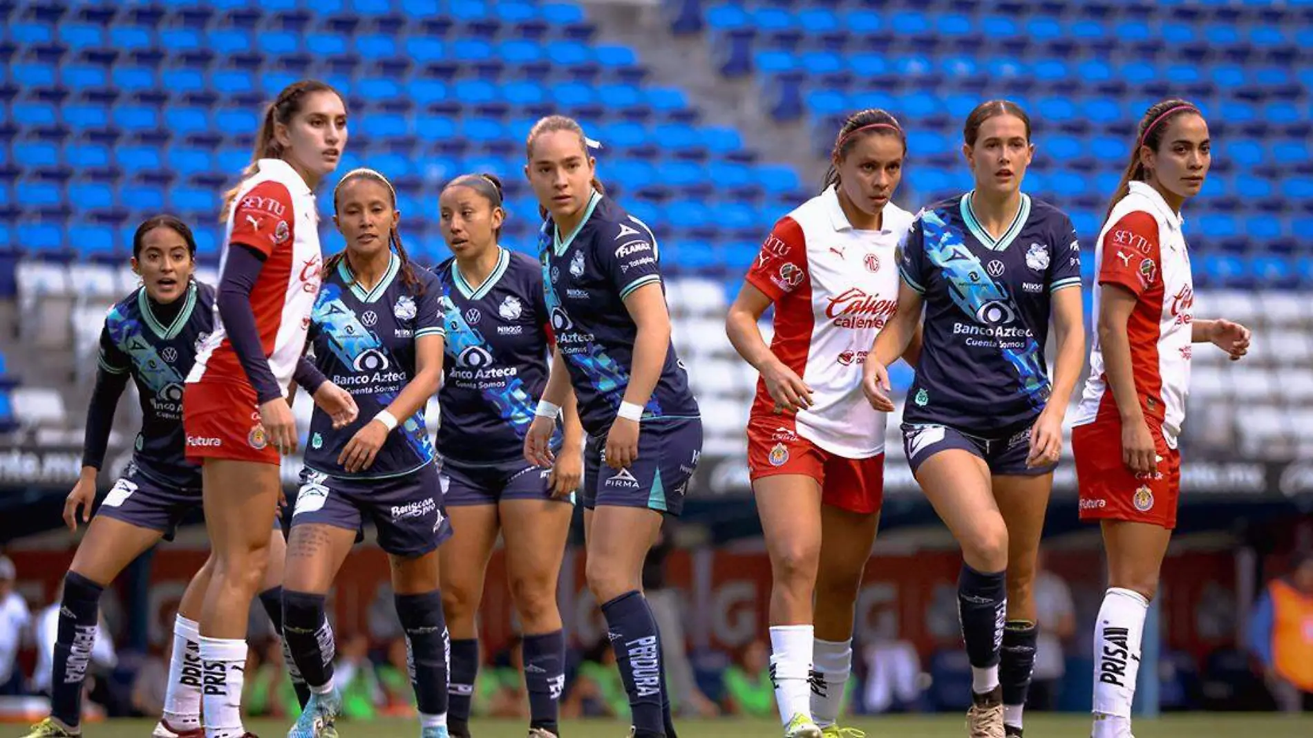 La delantera del Puebla Femenil no encuentra el arco